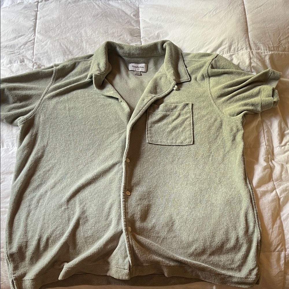 Goodfellow & Co Sage Green Casual Button Down Shirt